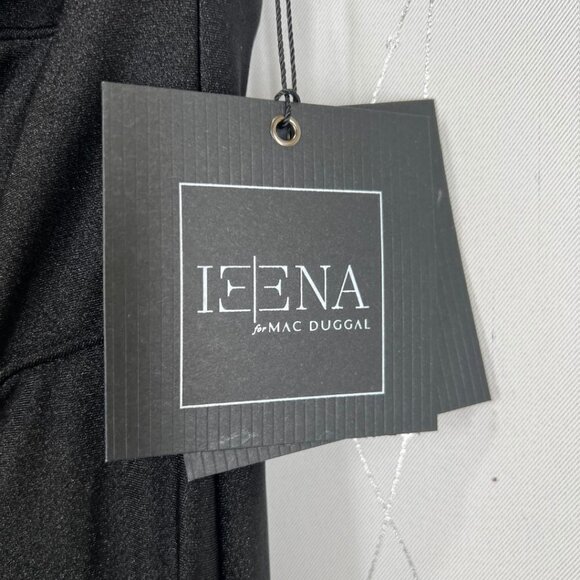 NWT Leena for Mac Duggal Black V-Neck Empire Waist Gown $338 - Picture 12 of 15